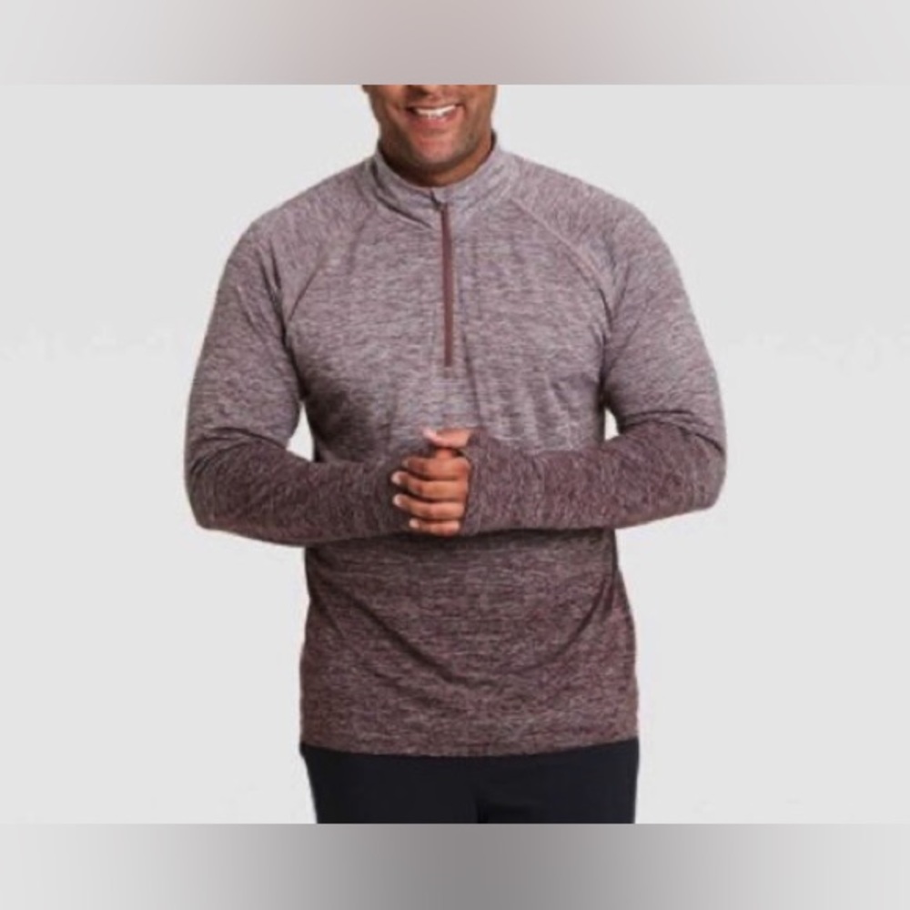 ALL IN MOTION • Purple/Berry Men’s Long Sleeve Pull Over • Size XL